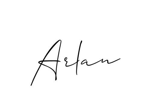 You should practise on your own different ways (Allison_Script) to write your name (Arlan) in signature. don't let someone else do it for you. Arlan signature style 2 images and pictures png