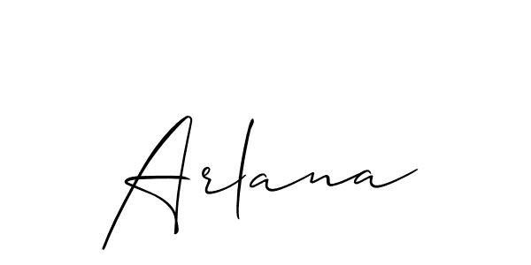 Similarly Allison_Script is the best handwritten signature design. Signature creator online .You can use it as an online autograph creator for name Arlana. Arlana signature style 2 images and pictures png