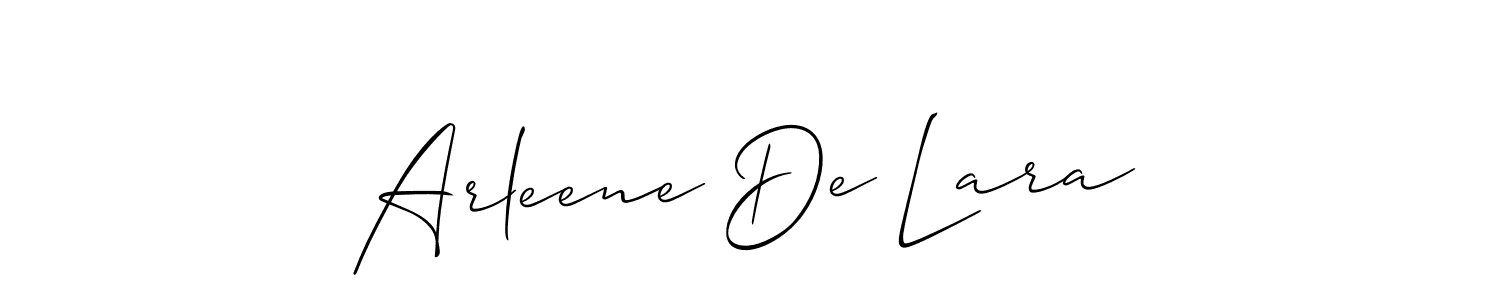 You should practise on your own different ways (Allison_Script) to write your name (Arleene De Lara) in signature. don't let someone else do it for you. Arleene De Lara signature style 2 images and pictures png