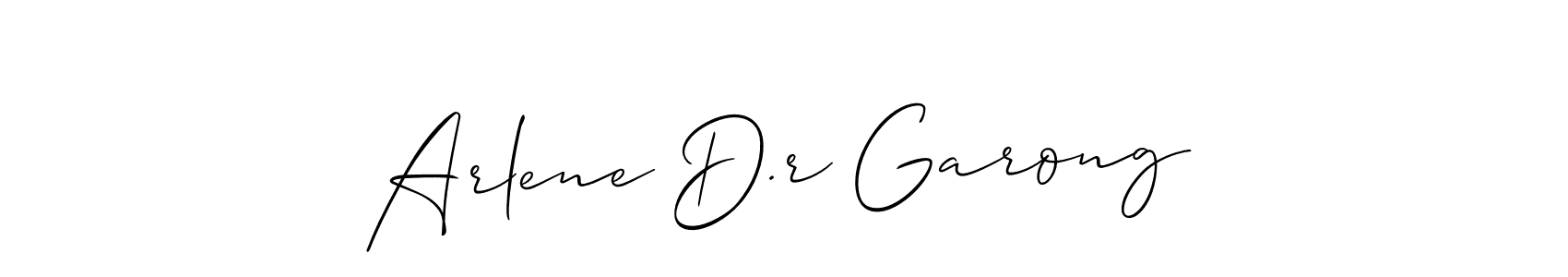 Also we have Arlene D.r Garong name is the best signature style. Create professional handwritten signature collection using Allison_Script autograph style. Arlene D.r Garong signature style 2 images and pictures png