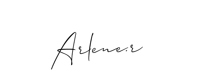 Create a beautiful signature design for name Arlene.r. With this signature (Allison_Script) fonts, you can make a handwritten signature for free. Arlene.r signature style 2 images and pictures png