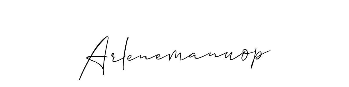 if you are searching for the best signature style for your name Arlenemanuop. so please give up your signature search. here we have designed multiple signature styles  using Allison_Script. Arlenemanuop signature style 2 images and pictures png