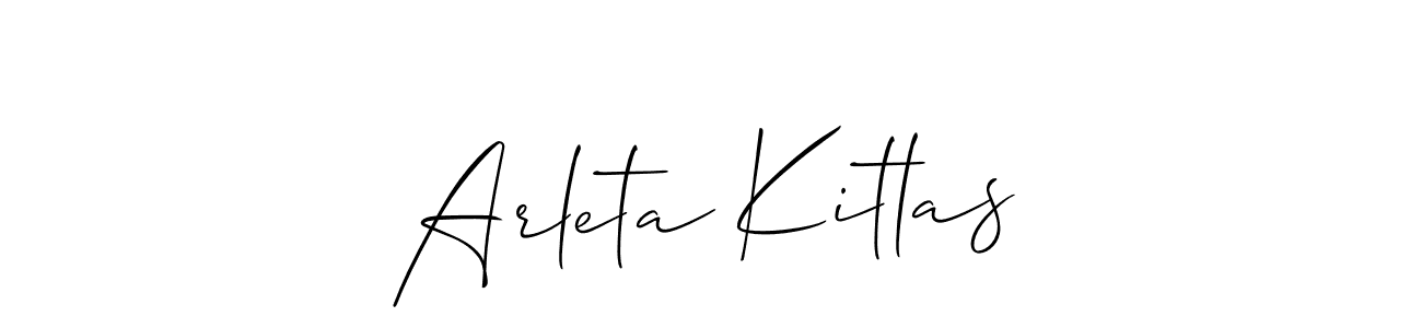 Here are the top 10 professional signature styles for the name Arleta Kitlas. These are the best autograph styles you can use for your name. Arleta Kitlas signature style 2 images and pictures png