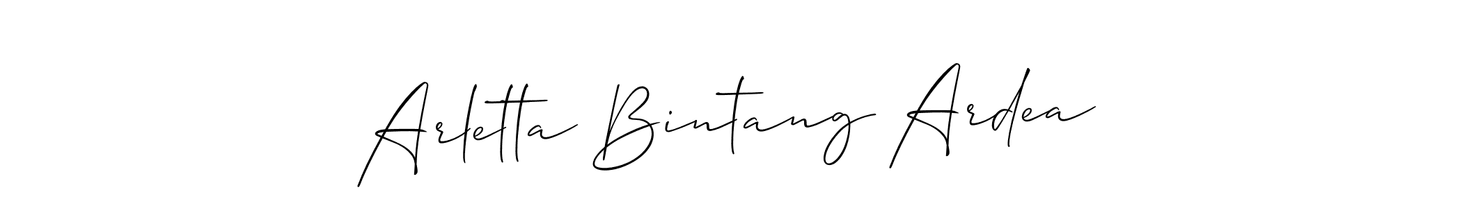 Make a beautiful signature design for name Arletta Bintang Ardea. Use this online signature maker to create a handwritten signature for free. Arletta Bintang Ardea signature style 2 images and pictures png