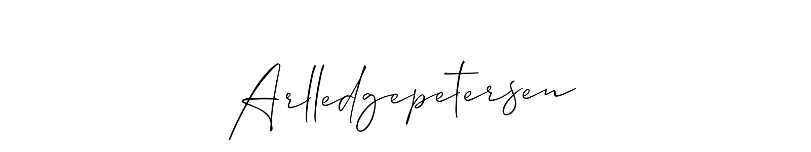 Make a beautiful signature design for name Arlledgepetersen. Use this online signature maker to create a handwritten signature for free. Arlledgepetersen signature style 2 images and pictures png