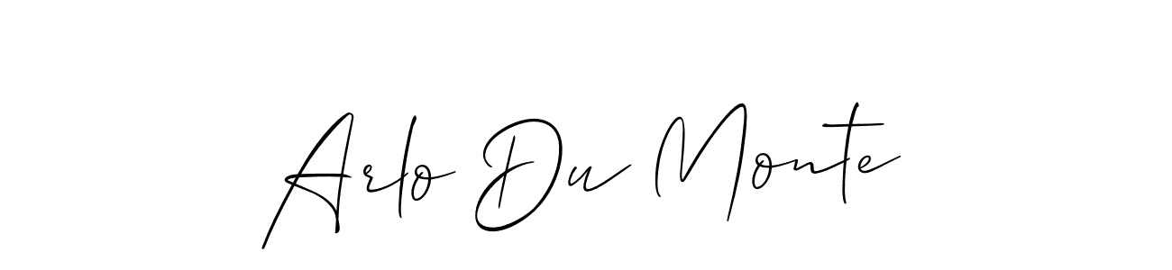 if you are searching for the best signature style for your name Arlo Du Monte. so please give up your signature search. here we have designed multiple signature styles  using Allison_Script. Arlo Du Monte signature style 2 images and pictures png