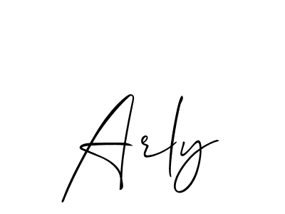 You should practise on your own different ways (Allison_Script) to write your name (Arly) in signature. don't let someone else do it for you. Arly signature style 2 images and pictures png