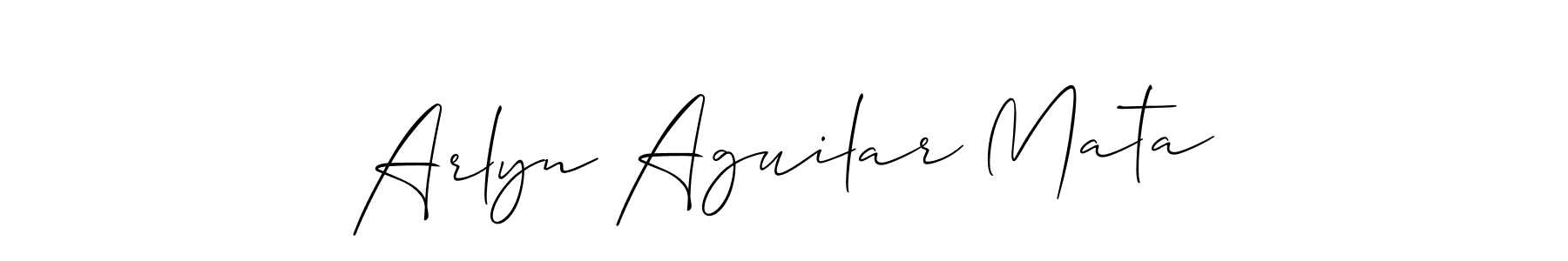 You should practise on your own different ways (Allison_Script) to write your name (Arlyn Aguilar Mata) in signature. don't let someone else do it for you. Arlyn Aguilar Mata signature style 2 images and pictures png