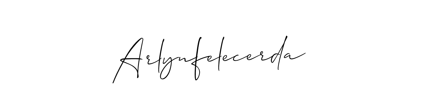 Best and Professional Signature Style for Arlynfelecerda. Allison_Script Best Signature Style Collection. Arlynfelecerda signature style 2 images and pictures png