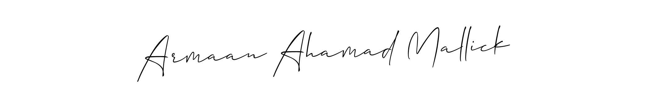 This is the best signature style for the Armaan Ahamad Mallick name. Also you like these signature font (Allison_Script). Mix name signature. Armaan Ahamad Mallick signature style 2 images and pictures png