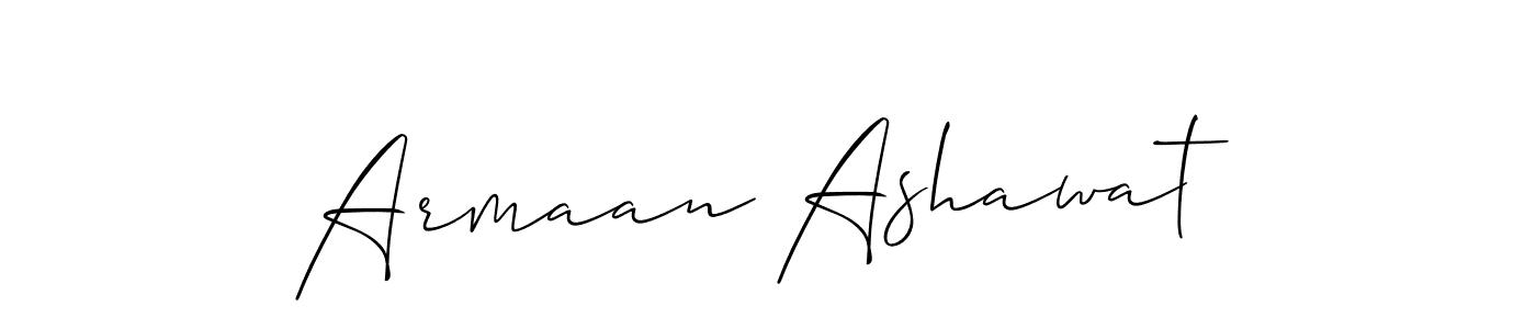 Make a beautiful signature design for name Armaan Ashawat. With this signature (Allison_Script) style, you can create a handwritten signature for free. Armaan Ashawat signature style 2 images and pictures png