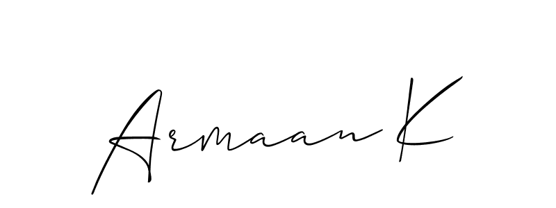 You can use this online signature creator to create a handwritten signature for the name Armaan K. This is the best online autograph maker. Armaan K signature style 2 images and pictures png