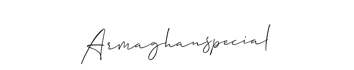 Use a signature maker to create a handwritten signature online. With this signature software, you can design (Allison_Script) your own signature for name Armaghanspecial. Armaghanspecial signature style 2 images and pictures png