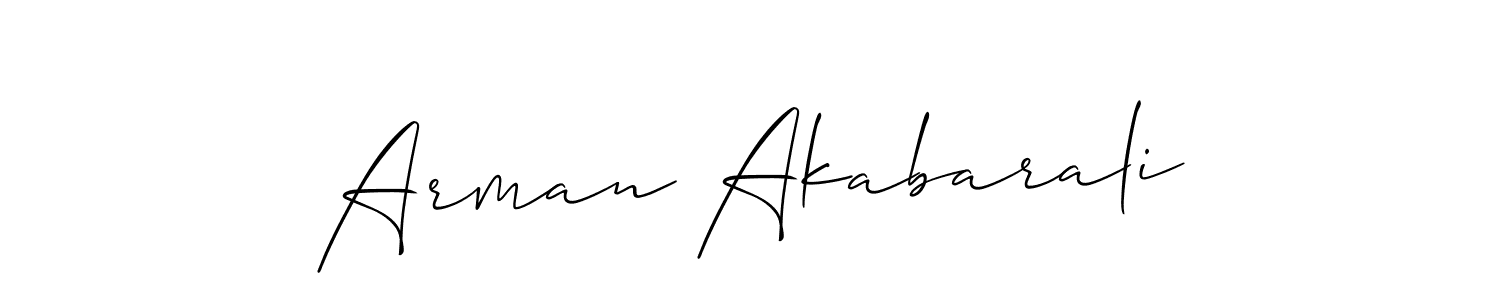 How to Draw Arman Akabarali signature style? Allison_Script is a latest design signature styles for name Arman Akabarali. Arman Akabarali signature style 2 images and pictures png