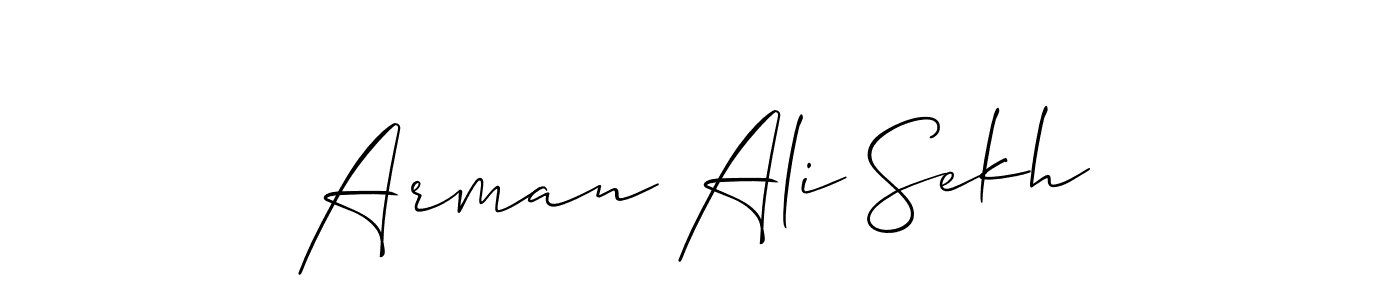 How to Draw Arman Ali Sekh signature style? Allison_Script is a latest design signature styles for name Arman Ali Sekh. Arman Ali Sekh signature style 2 images and pictures png