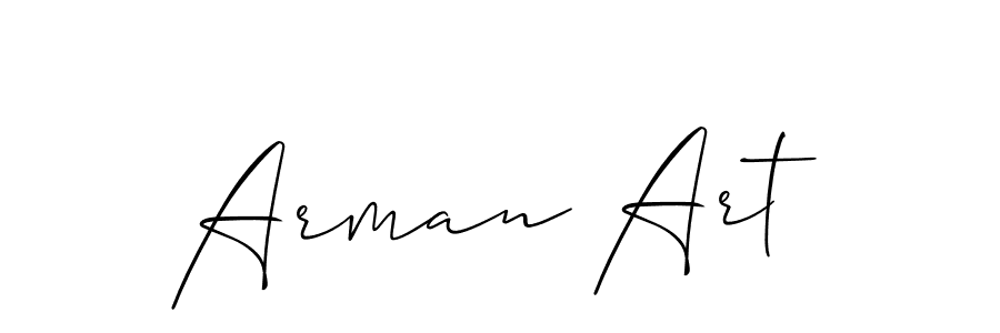 Allison_Script is a professional signature style that is perfect for those who want to add a touch of class to their signature. It is also a great choice for those who want to make their signature more unique. Get Arman Art name to fancy signature for free. Arman Art signature style 2 images and pictures png