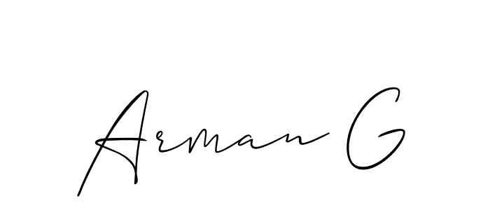 Best and Professional Signature Style for Arman G. Allison_Script Best Signature Style Collection. Arman G signature style 2 images and pictures png