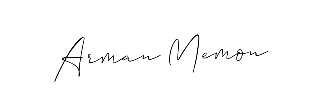 This is the best signature style for the Arman Memon name. Also you like these signature font (Allison_Script). Mix name signature. Arman Memon signature style 2 images and pictures png