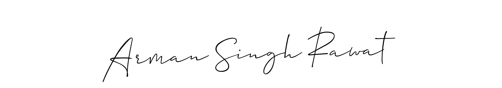 Also You can easily find your signature by using the search form. We will create Arman Singh Rawat name handwritten signature images for you free of cost using Allison_Script sign style. Arman Singh Rawat signature style 2 images and pictures png