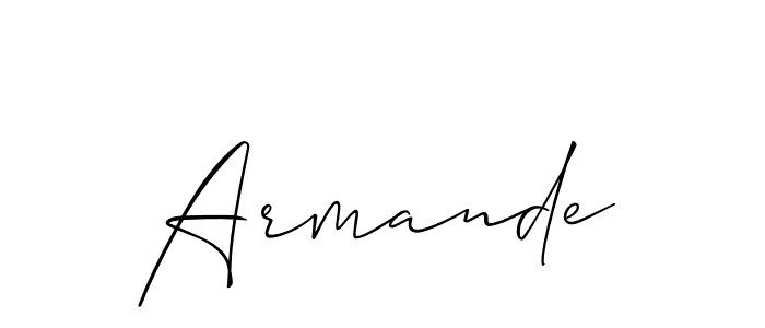 Create a beautiful signature design for name Armande. With this signature (Allison_Script) fonts, you can make a handwritten signature for free. Armande signature style 2 images and pictures png