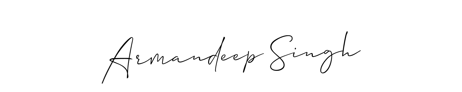Create a beautiful signature design for name Armandeep Singh. With this signature (Allison_Script) fonts, you can make a handwritten signature for free. Armandeep Singh signature style 2 images and pictures png
