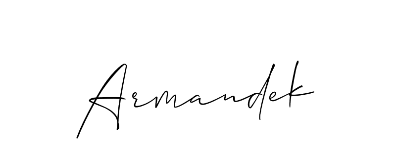 Make a short Armandek signature style. Manage your documents anywhere anytime using Allison_Script. Create and add eSignatures, submit forms, share and send files easily. Armandek signature style 2 images and pictures png