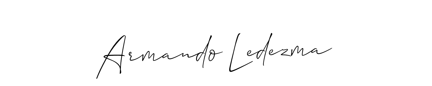 You should practise on your own different ways (Allison_Script) to write your name (Armando Ledezma) in signature. don't let someone else do it for you. Armando Ledezma signature style 2 images and pictures png