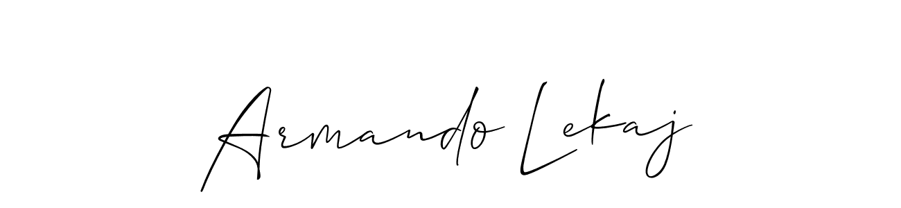 Make a short Armando Lekaj signature style. Manage your documents anywhere anytime using Allison_Script. Create and add eSignatures, submit forms, share and send files easily. Armando Lekaj signature style 2 images and pictures png