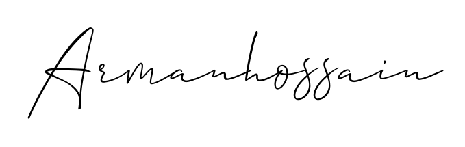 Discover the perfect balance of readability and style for Armanhossain with Allison_Script font. Create your dream signature today. Armanhossain signature style 2 images and pictures png