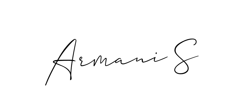 Armani S stylish signature style. Best Handwritten Sign (Allison_Script) for my name. Handwritten Signature Collection Ideas for my name Armani S. Armani S signature style 2 images and pictures png