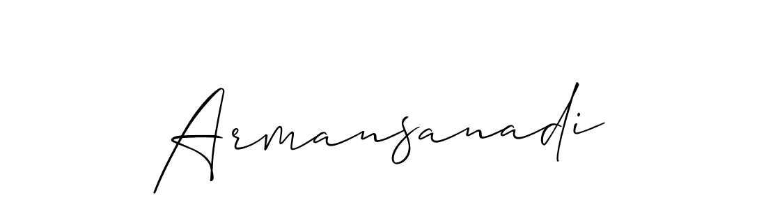 Make a beautiful signature design for name Armansanadi. With this signature (Allison_Script) style, you can create a handwritten signature for free. Armansanadi signature style 2 images and pictures png