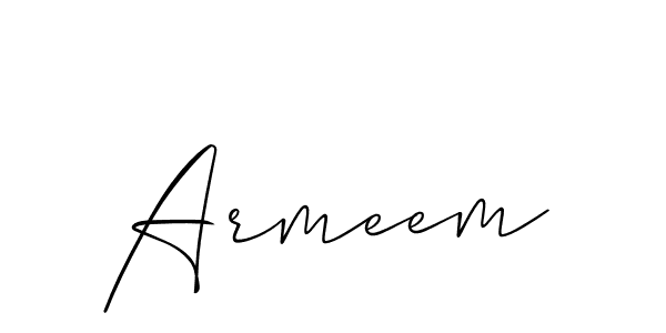 Make a short Armeem signature style. Manage your documents anywhere anytime using Allison_Script. Create and add eSignatures, submit forms, share and send files easily. Armeem signature style 2 images and pictures png