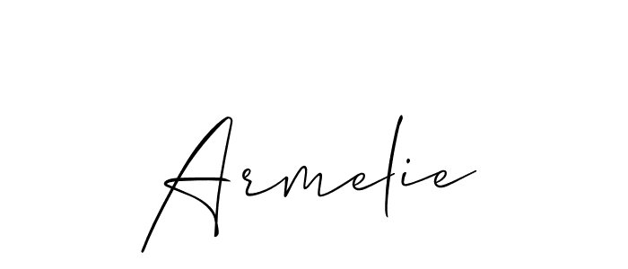 Best and Professional Signature Style for Armelie. Allison_Script Best Signature Style Collection. Armelie signature style 2 images and pictures png