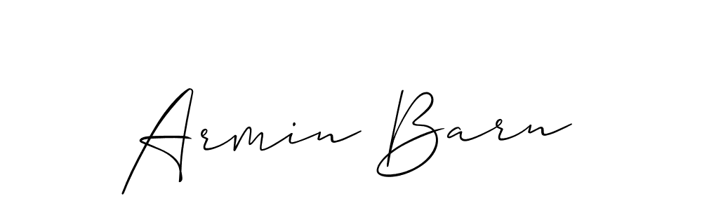How to make Armin Barn name signature. Use Allison_Script style for creating short signs online. This is the latest handwritten sign. Armin Barn signature style 2 images and pictures png
