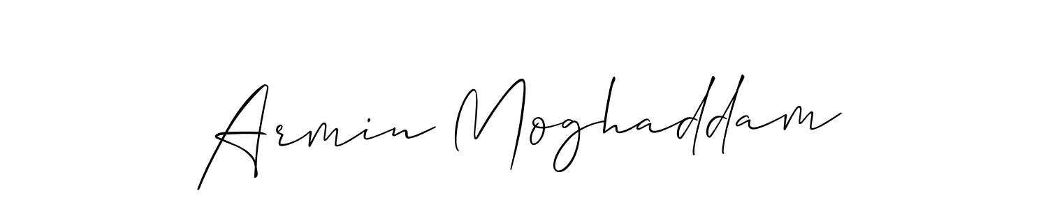You should practise on your own different ways (Allison_Script) to write your name (Armin Moghaddam) in signature. don't let someone else do it for you. Armin Moghaddam signature style 2 images and pictures png