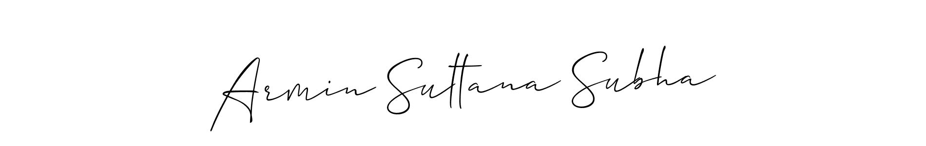 Best and Professional Signature Style for Armin Sultana Subha. Allison_Script Best Signature Style Collection. Armin Sultana Subha signature style 2 images and pictures png