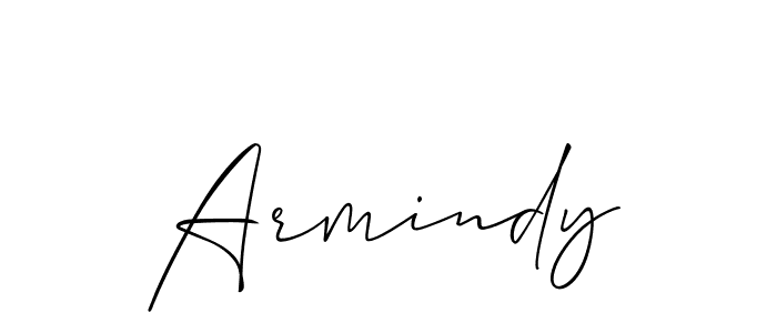 Allison_Script is a professional signature style that is perfect for those who want to add a touch of class to their signature. It is also a great choice for those who want to make their signature more unique. Get Armindy name to fancy signature for free. Armindy signature style 2 images and pictures png