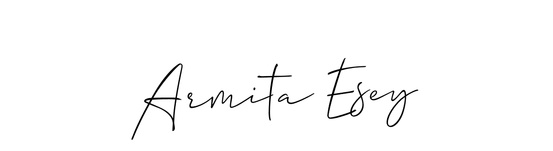 How to make Armita Esey signature? Allison_Script is a professional autograph style. Create handwritten signature for Armita Esey name. Armita Esey signature style 2 images and pictures png