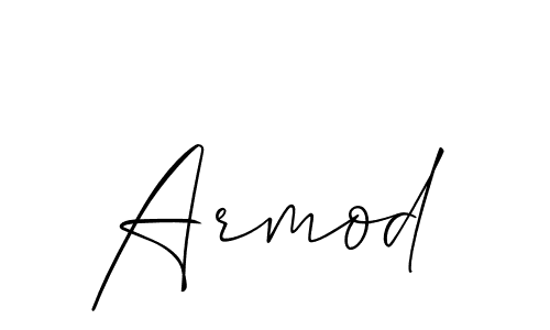 Make a beautiful signature design for name Armod. With this signature (Allison_Script) style, you can create a handwritten signature for free. Armod signature style 2 images and pictures png