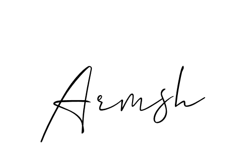 Armsh stylish signature style. Best Handwritten Sign (Allison_Script) for my name. Handwritten Signature Collection Ideas for my name Armsh. Armsh signature style 2 images and pictures png