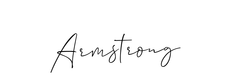 Design your own signature with our free online signature maker. With this signature software, you can create a handwritten (Allison_Script) signature for name Armstrong. Armstrong signature style 2 images and pictures png