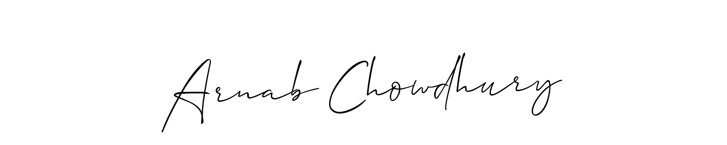 Design your own signature with our free online signature maker. With this signature software, you can create a handwritten (Allison_Script) signature for name Arnab Chowdhury. Arnab Chowdhury signature style 2 images and pictures png