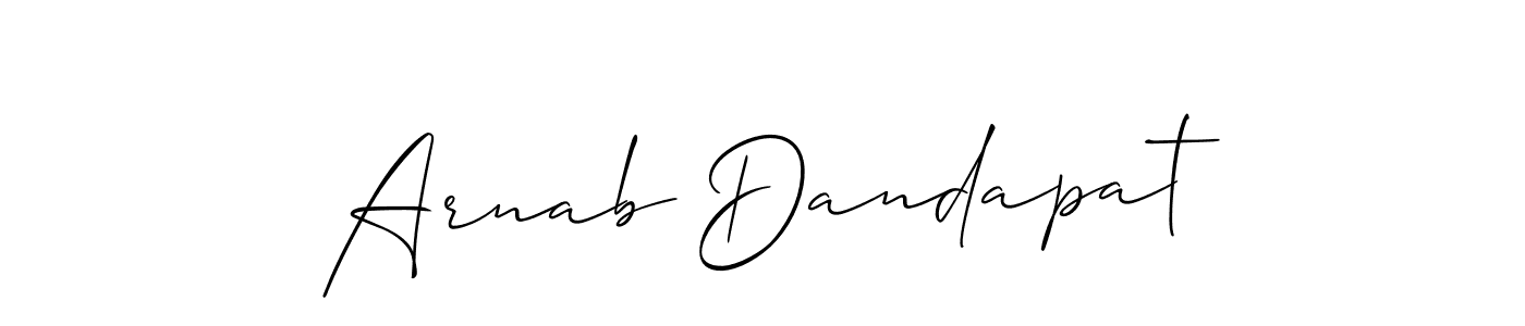 Similarly Allison_Script is the best handwritten signature design. Signature creator online .You can use it as an online autograph creator for name Arnab Dandapat. Arnab Dandapat signature style 2 images and pictures png