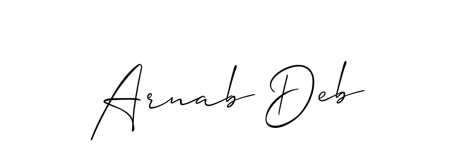 Make a short Arnab Deb signature style. Manage your documents anywhere anytime using Allison_Script. Create and add eSignatures, submit forms, share and send files easily. Arnab Deb signature style 2 images and pictures png