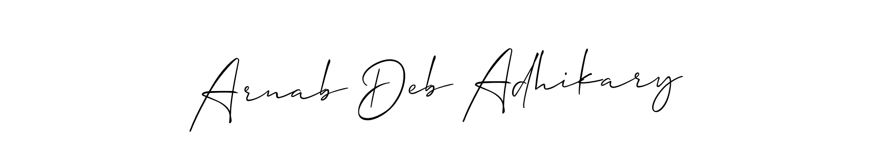 Best and Professional Signature Style for Arnab Deb Adhikary. Allison_Script Best Signature Style Collection. Arnab Deb Adhikary signature style 2 images and pictures png