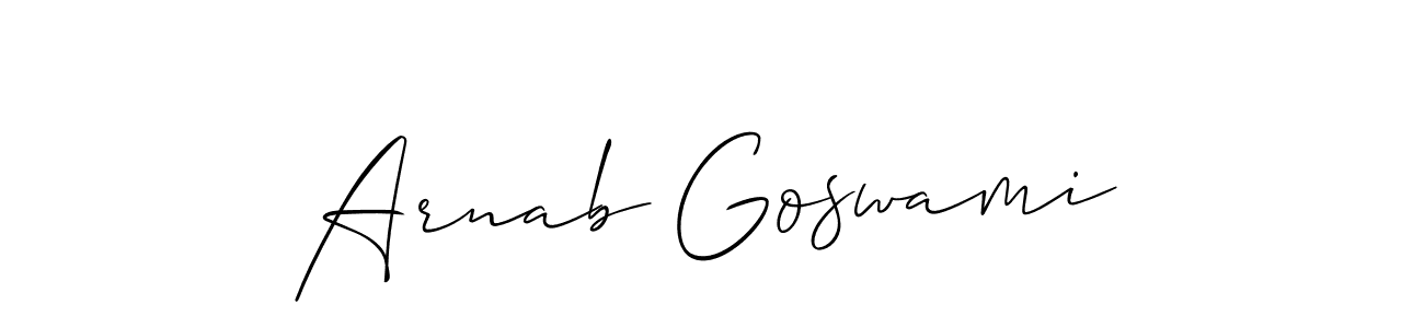 Make a short Arnab Goswami signature style. Manage your documents anywhere anytime using Allison_Script. Create and add eSignatures, submit forms, share and send files easily. Arnab Goswami signature style 2 images and pictures png