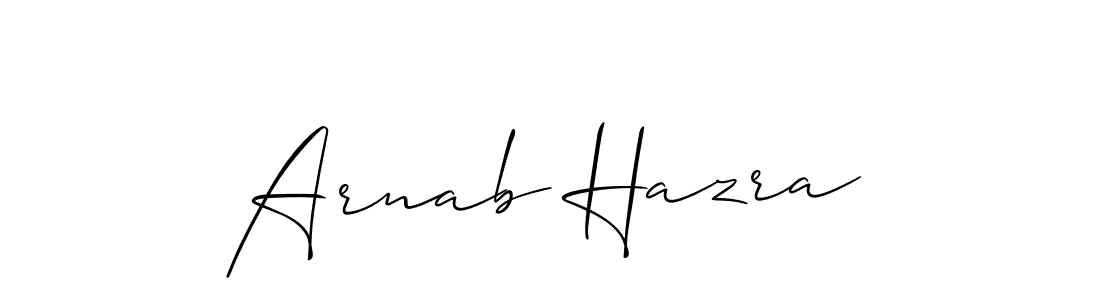 It looks lik you need a new signature style for name Arnab Hazra. Design unique handwritten (Allison_Script) signature with our free signature maker in just a few clicks. Arnab Hazra signature style 2 images and pictures png