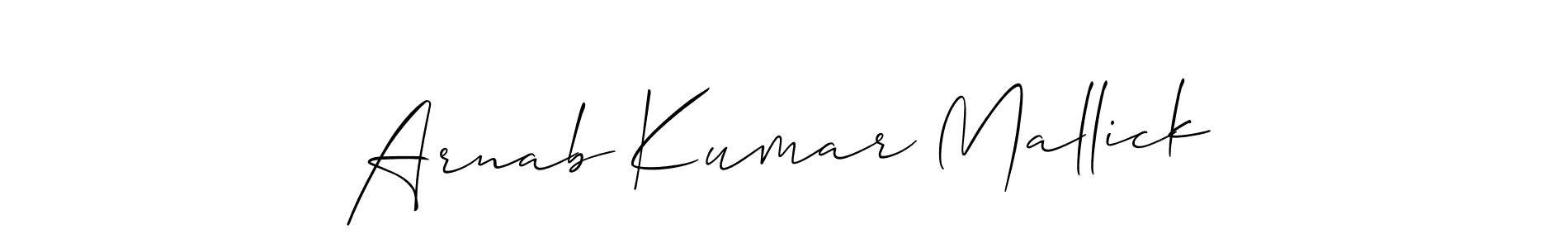 It looks lik you need a new signature style for name Arnab Kumar Mallick. Design unique handwritten (Allison_Script) signature with our free signature maker in just a few clicks. Arnab Kumar Mallick signature style 2 images and pictures png