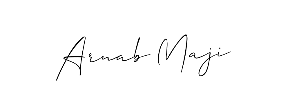 It looks lik you need a new signature style for name Arnab Maji. Design unique handwritten (Allison_Script) signature with our free signature maker in just a few clicks. Arnab Maji signature style 2 images and pictures png