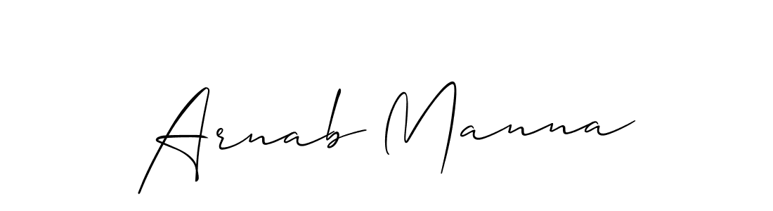 The best way (Allison_Script) to make a short signature is to pick only two or three words in your name. The name Arnab Manna include a total of six letters. For converting this name. Arnab Manna signature style 2 images and pictures png